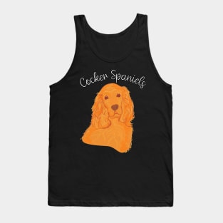 Snazzy Spaniel Styles Cocker's Couture, Urban Canine Tee Triumphs Tank Top